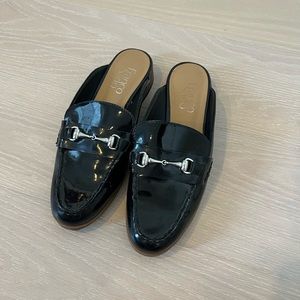 Franco Sarto black slip on loafer mules
